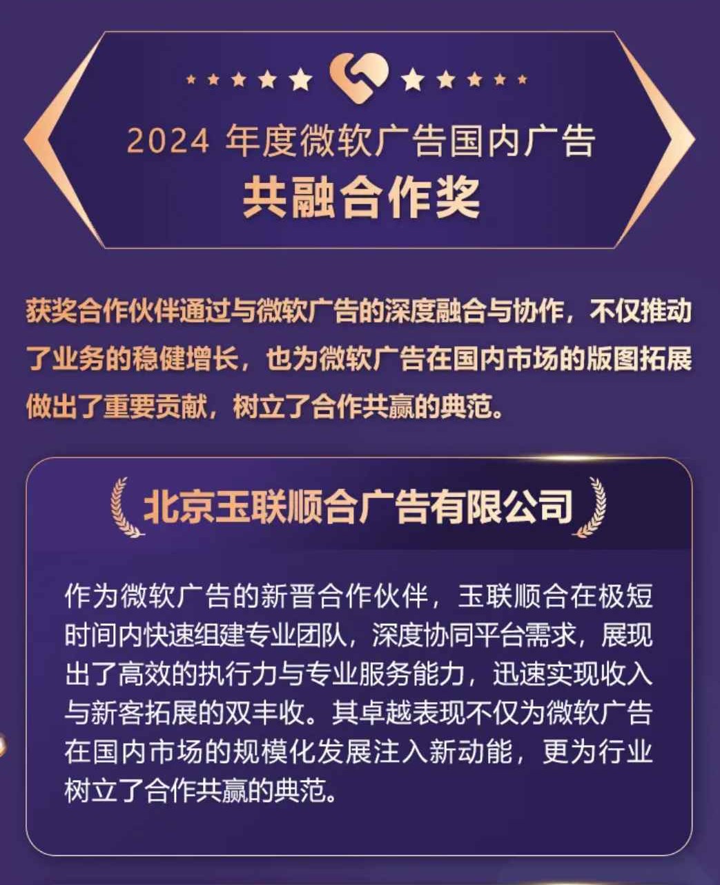 微软 Bing 广告获奖案例 1